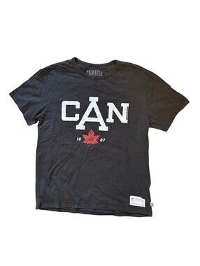 Hudsons Bay Canada Olympic Team Tee Shirt Short Sleeve Tee Men's Size Medium